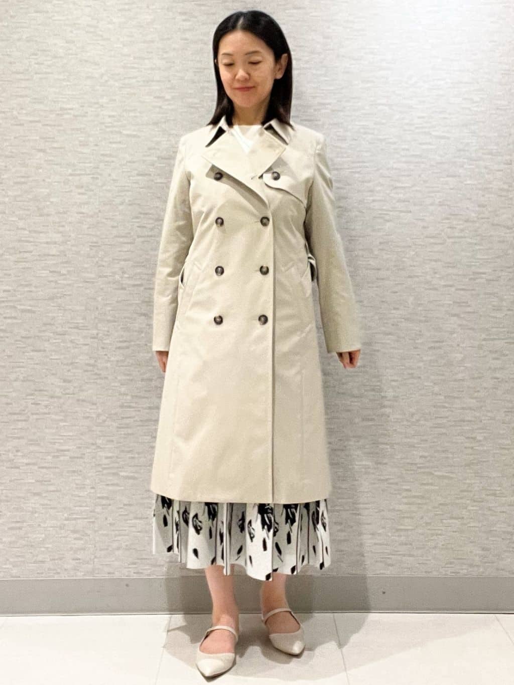 marikoさんの「Reflect｜【通勤／ライナー取り外し可】中綿ライナー付トレンチコート」を使ったコーディネート