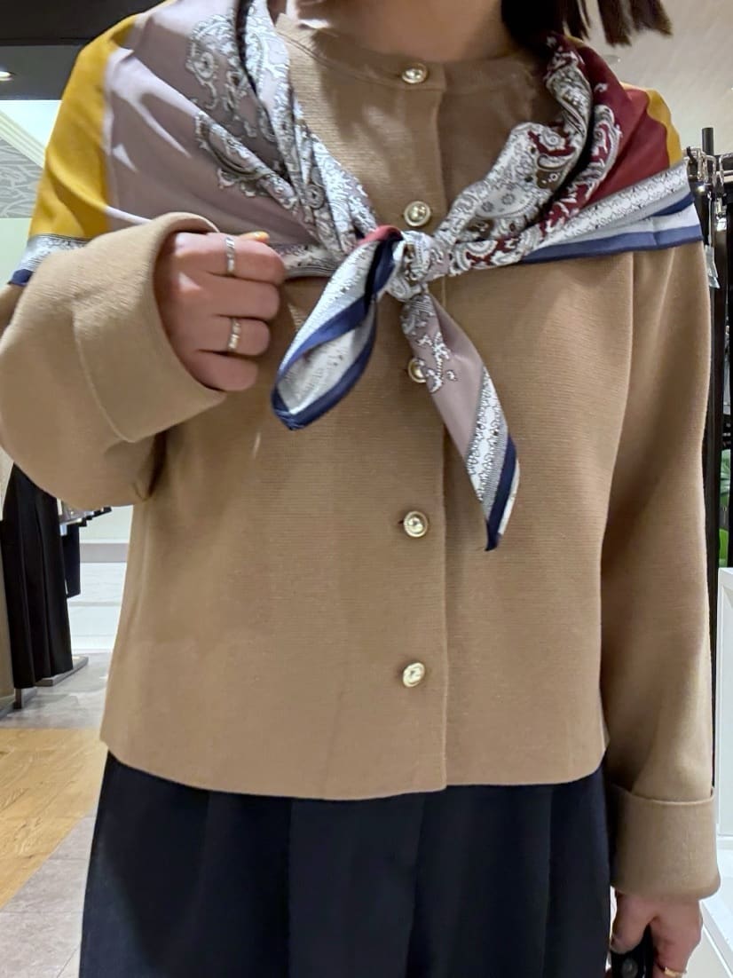 chさんの「THE SHOP TK｜ハーフミラノカーデ」を使ったコーディネート