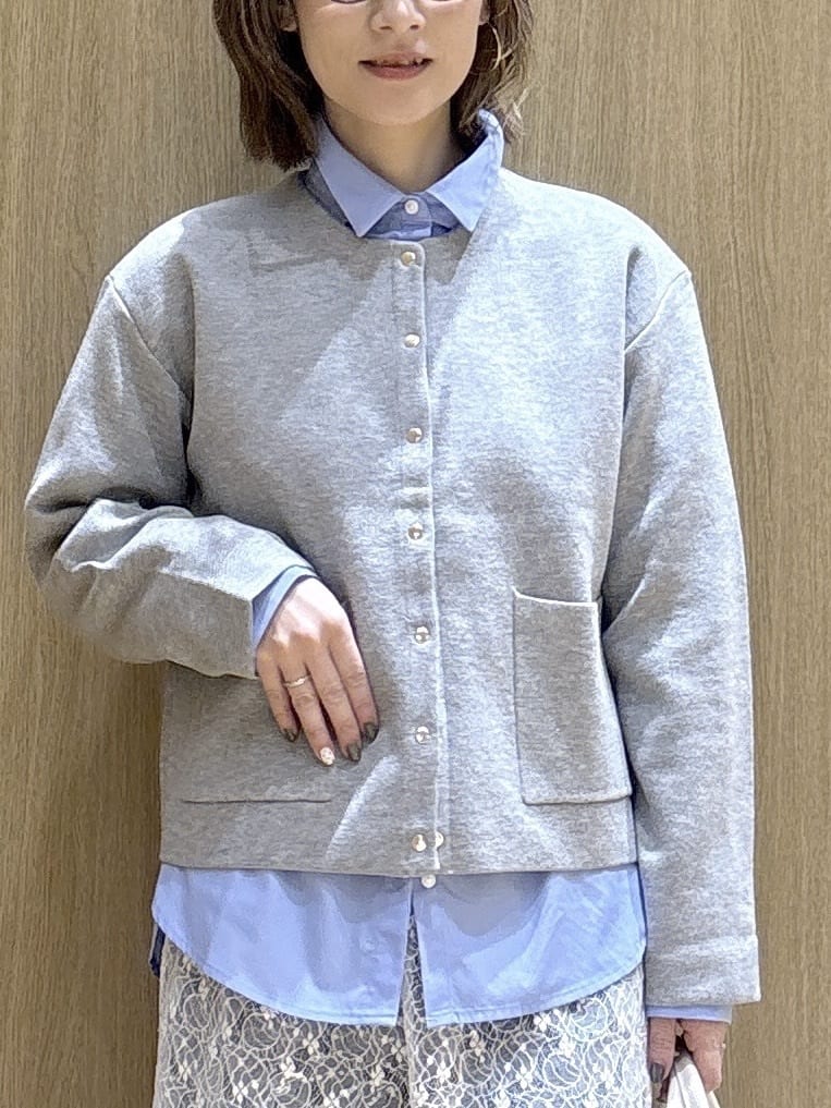 たけねぇさんの「OPAQUE.CLIP｜スナップボタンニットカーディガン【洗濯機OK】」を使ったコーディネート
