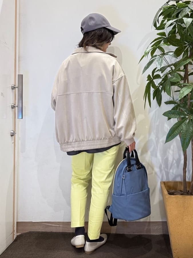 misakiさんの「SHOO･LA･RUE｜とろける手触り　カットスエードスタンドブルゾン」を使ったコーディネート