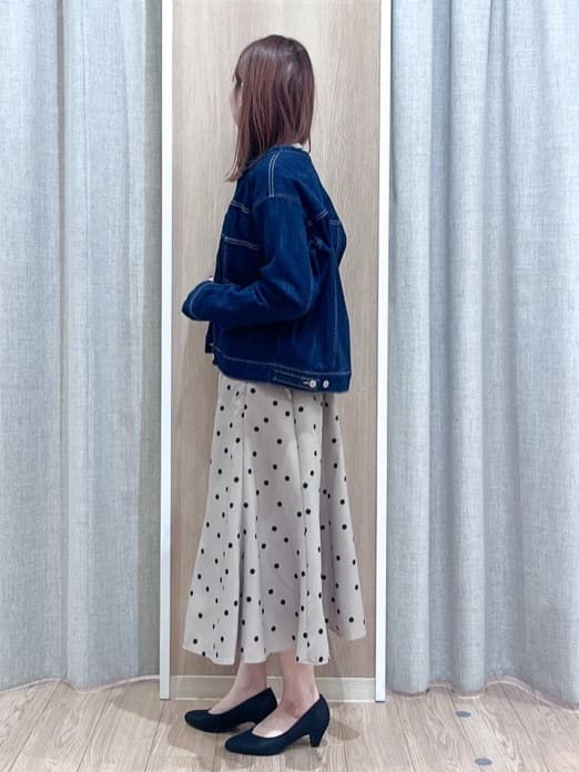 みーちゃんさんの「grove｜着心地軽やか、動きやすいストレッチデニムジャケット」を使ったコーディネート