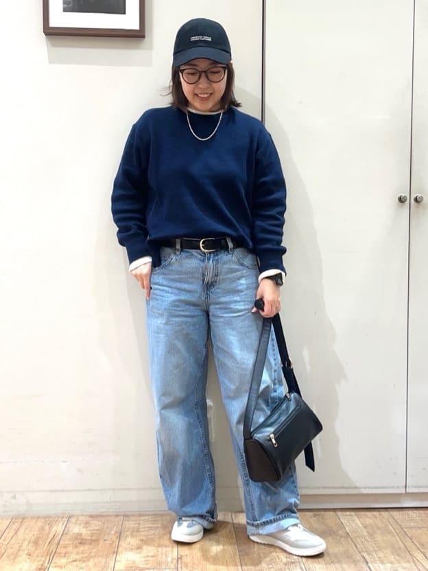 harusakuさんの「SHOO･LA･RUE｜【洗濯機可/S-LL/インしなくても着られる】1枚で決まる　レイヤード風スウェットライクニット」を使ったコーディネート