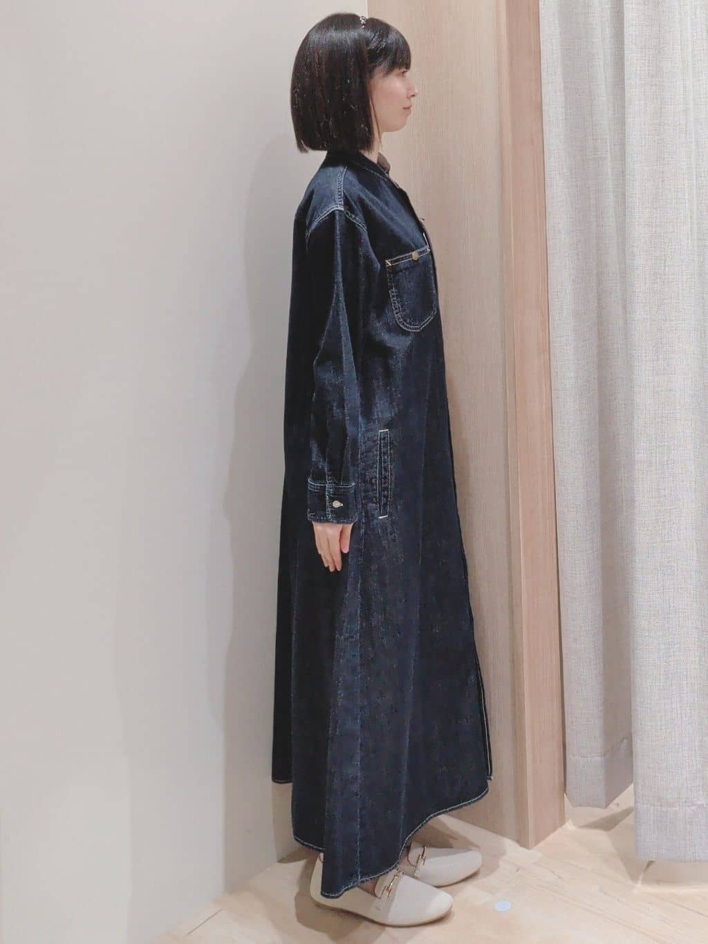 Yuiさんの「grove｜【Lee&times;grove別注】LOCO FLARE DRESS」を使ったコーディネート
