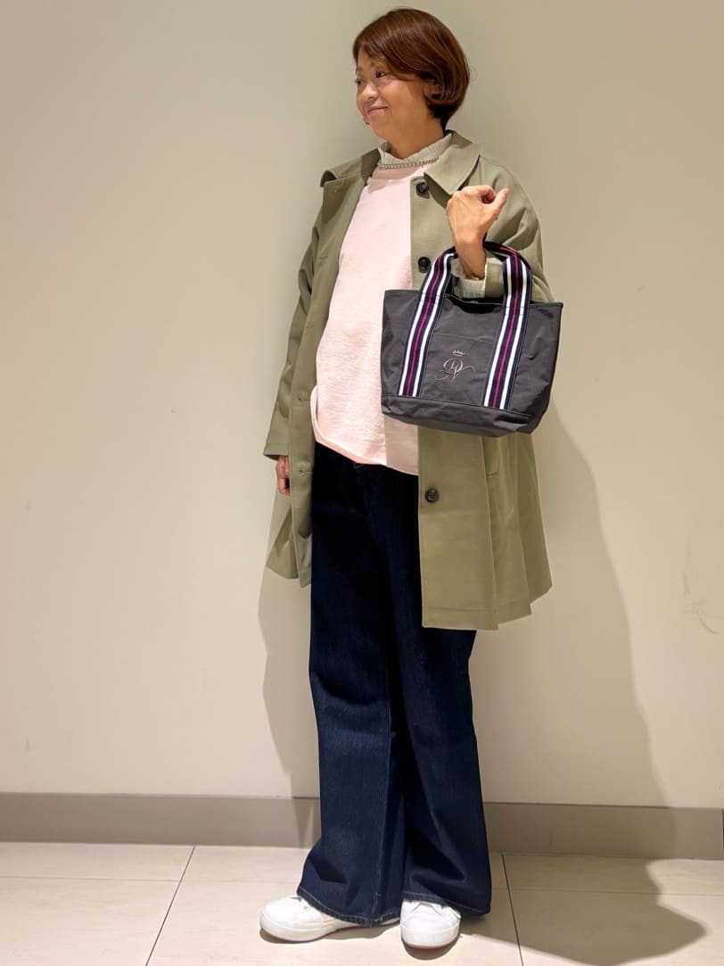Haruさんの「Dessin｜【花粉ガード/撥水加工/洗える】ステンカラースプリングコート」を使ったコーディネート