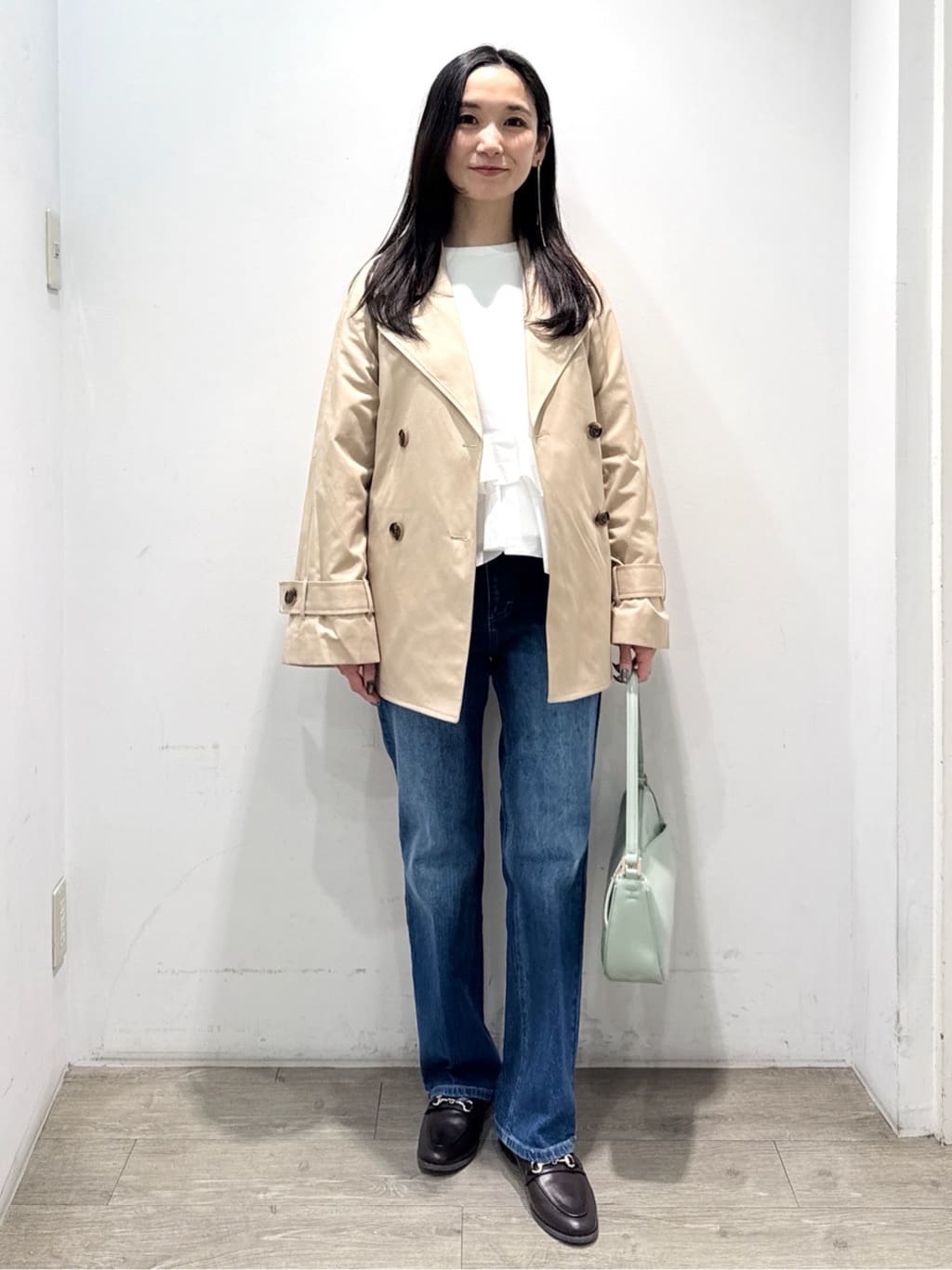 yuicciさんの「OPAQUE.CLIP｜ミドルトレンチコート【洗濯機OK】」を使ったコーディネート
