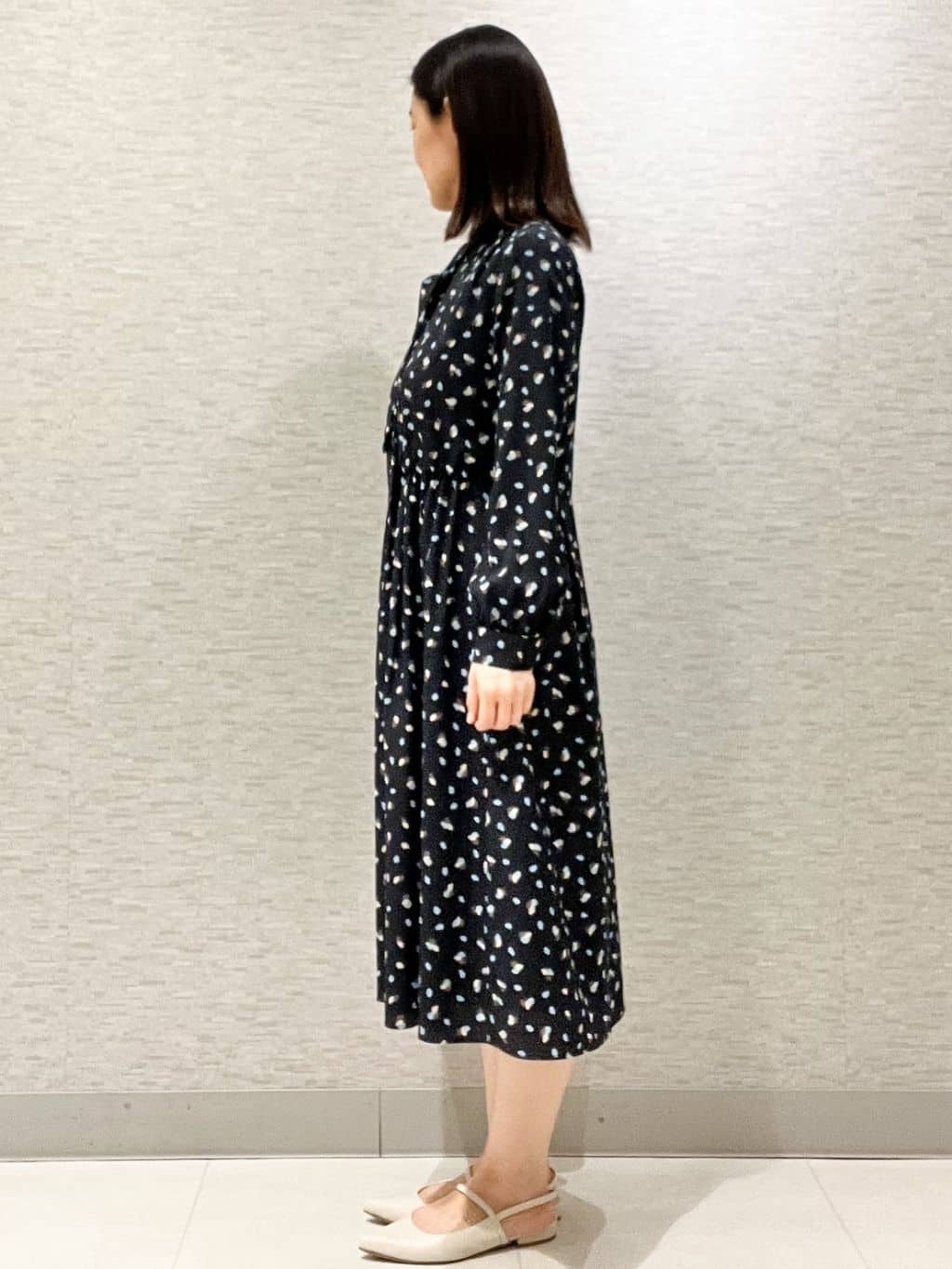 marikoさんの「Reflect｜【セレモニー／通勤／おでかけに◎】フラワープリントボウタイワンピース」を使ったコーディネート