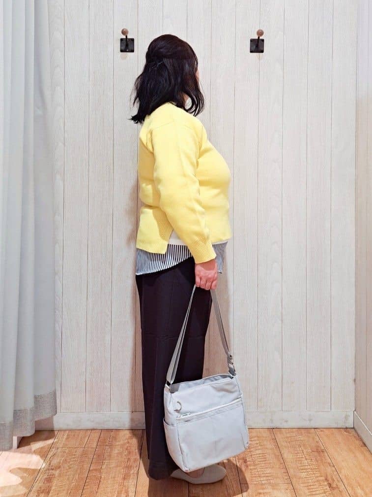 kotomiさんの「SHOO･LA･RUE｜【S-LL/洗濯機可/体型カバー】大人世代も取り入れやすい スウェットライクニット」を使ったコーディネート