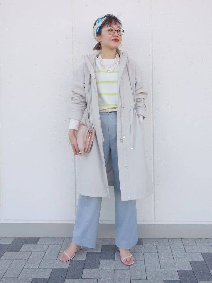 MUTSUKOさんの「UNTITLED｜◆【2WAY/洗える/はっ水】グログランモッズコート」を使ったコーディネート