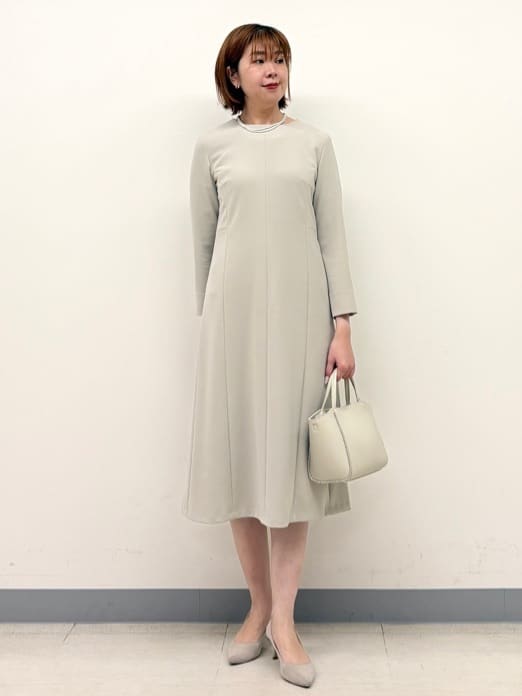 まいこさんの「INDIVI｜【上品光沢／SETUP可能】スタイルUPワンピース」を使ったコーディネート