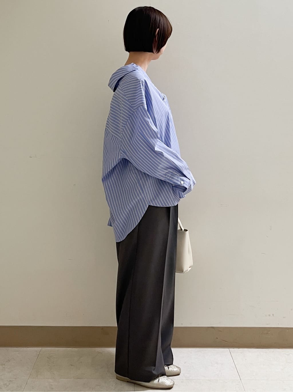 あかねさんの「OPAQUE.CLIP｜美脚ストレッチイージーワイドパンツ【洗濯機OK】」を使ったコーディネート