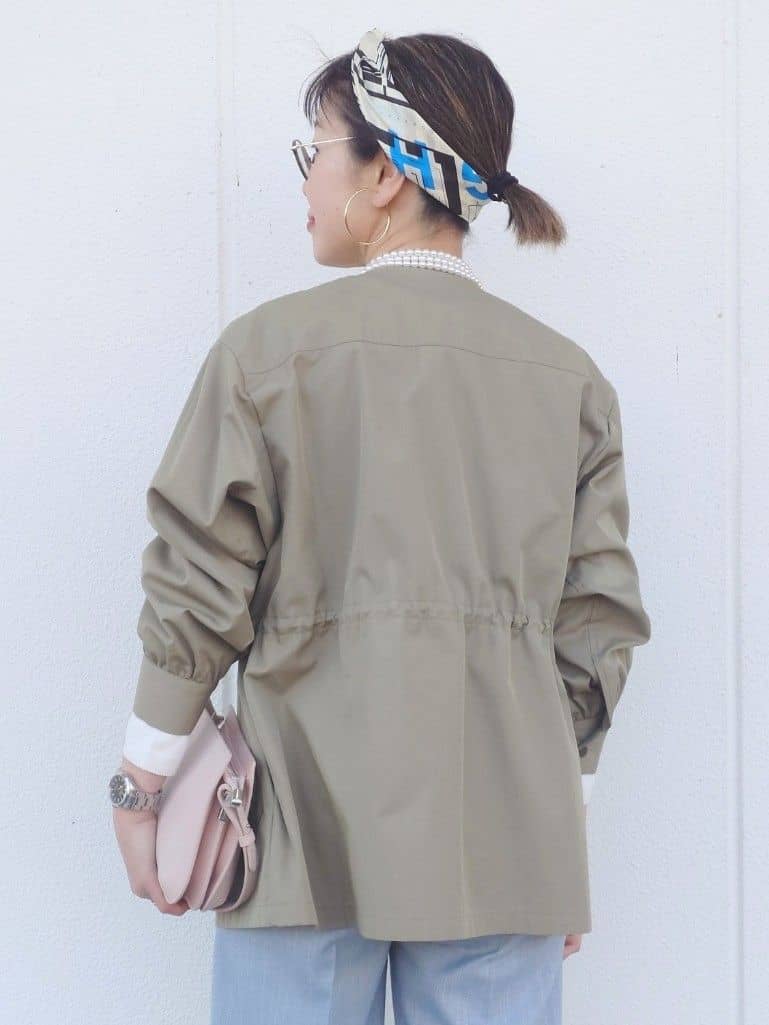 MUTSUKOさんの「UNTITLED｜◆【はっ水】ライトコットンミリタリーコート」を使ったコーディネート