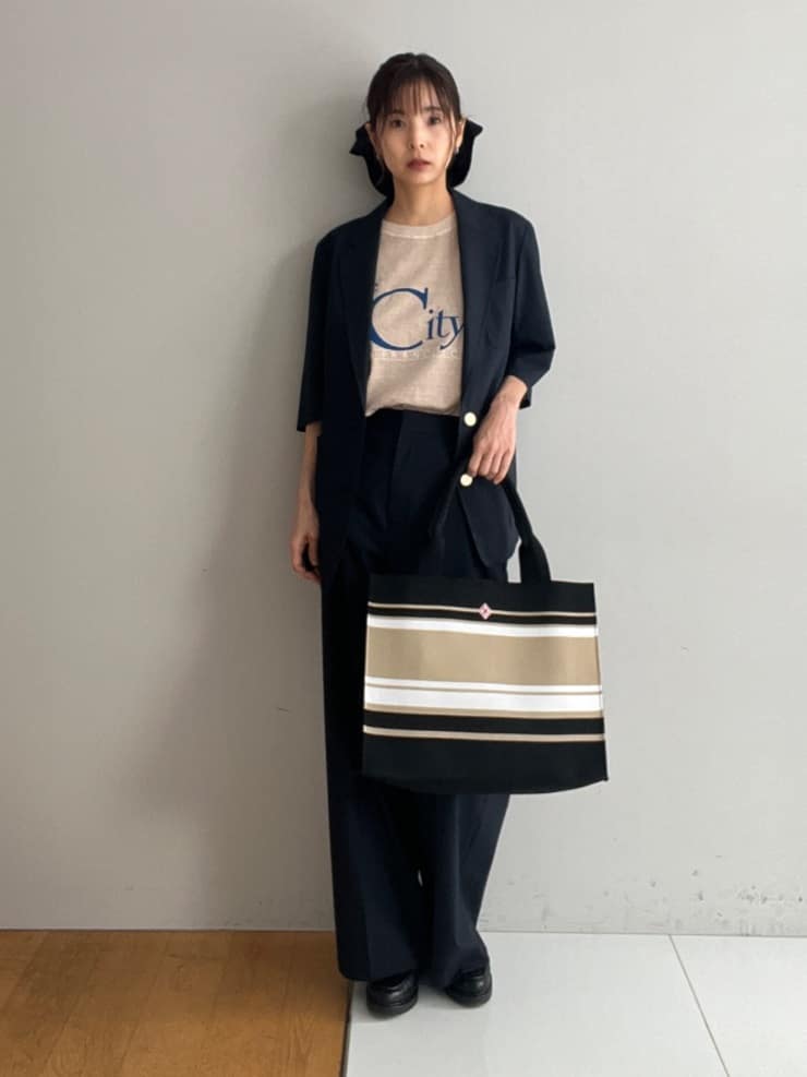 misaさんの「DRESSTERIOR｜【接触冷感/セットアップ可】 2WAYストレッチスリークオータージャケット」を使ったコーディネート