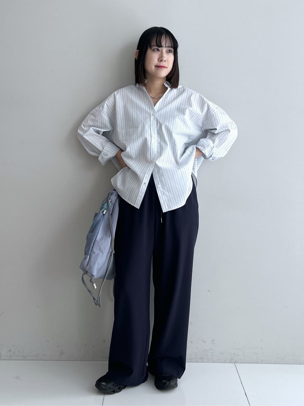 Hirokaさんの「Dessin｜【洗える】バックボタンオーバーシャツ」を使ったコーディネート