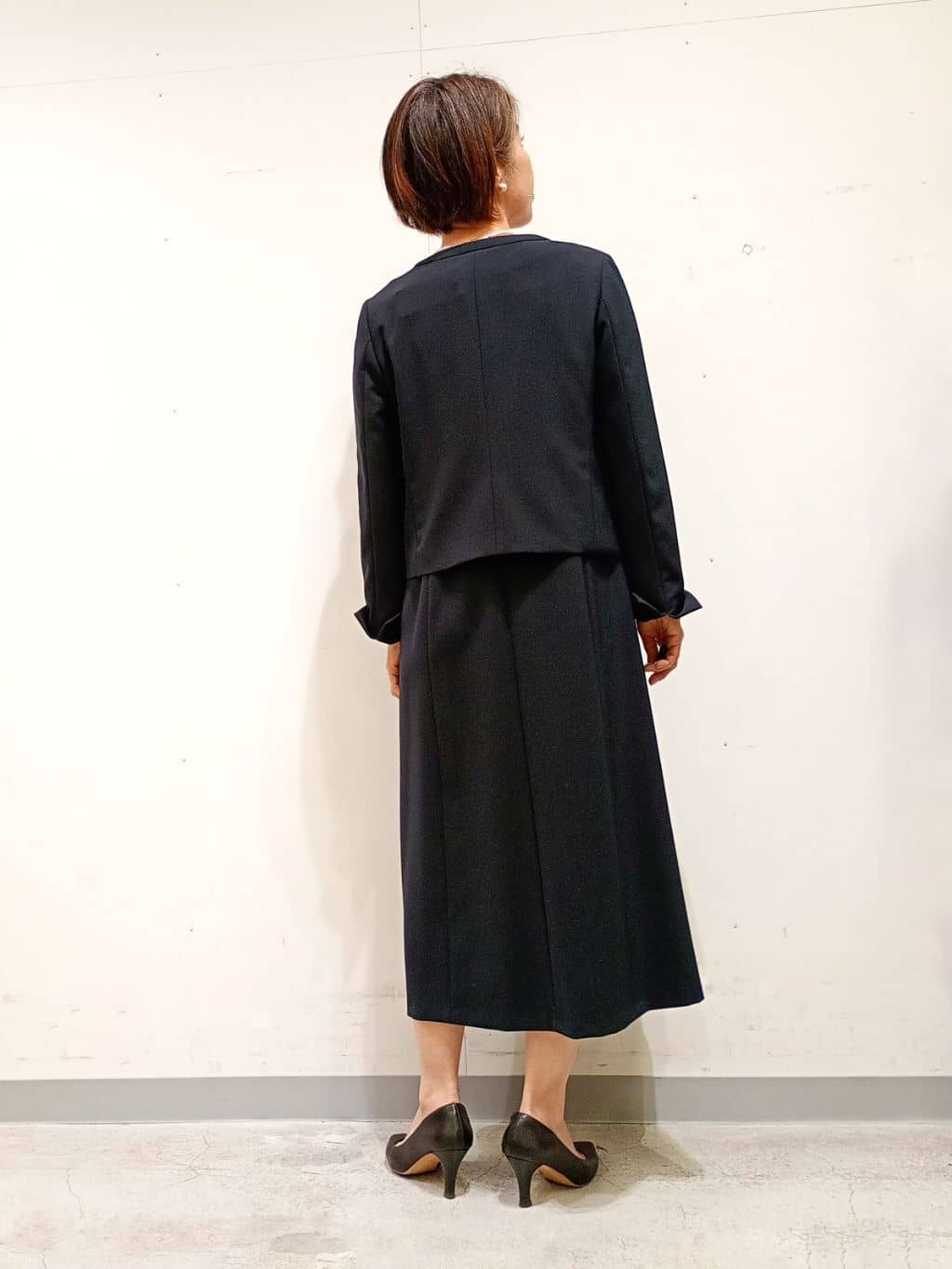 Kさんの「INDIVI｜【上品光沢／SETUP可能】切り替えデザインジャケット」を使ったコーディネート