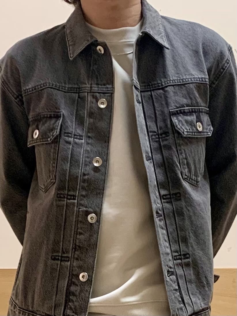 MATUさんの「THE SHOP TK｜【大人にも取り入れやすい】デニムジャケット セットアップ可/洗濯機OK」を使ったコーディネート