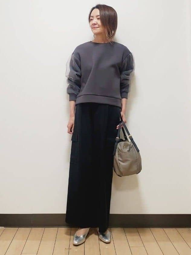 yuuさんの「Reflect｜チュールレイヤードスリーブプルオーバー」を使ったコーディネート