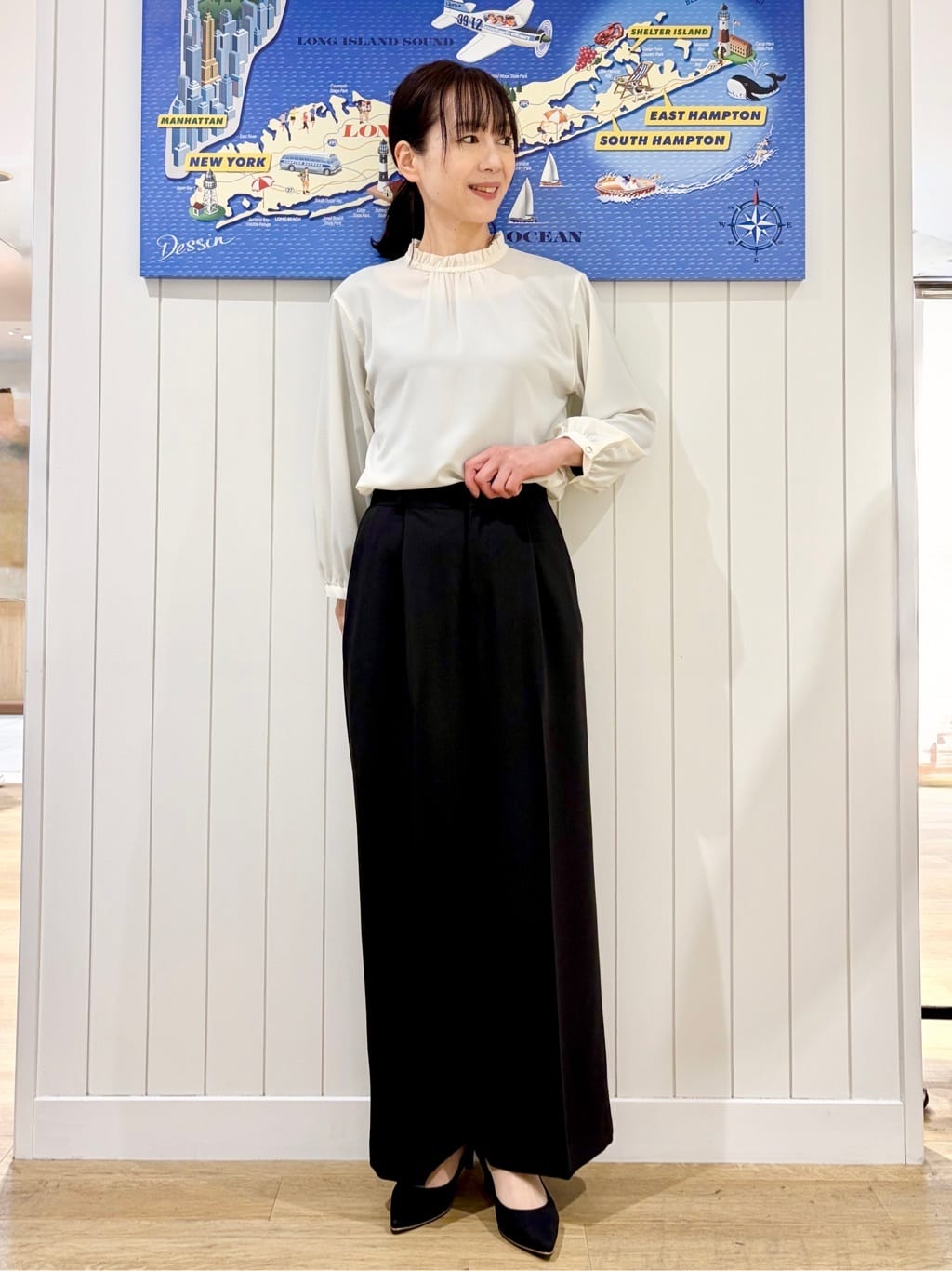 uwatokoさんの「Dessin｜【花粉ガード/撥水加工/洗える】ステンカラースプリングコート」を使ったコーディネート