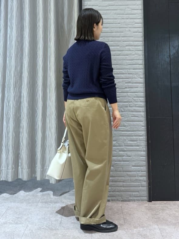 chさんの「THE SHOP TK｜【POLO BCS 別注】ケーブルカーディガン」を使ったコーディネート