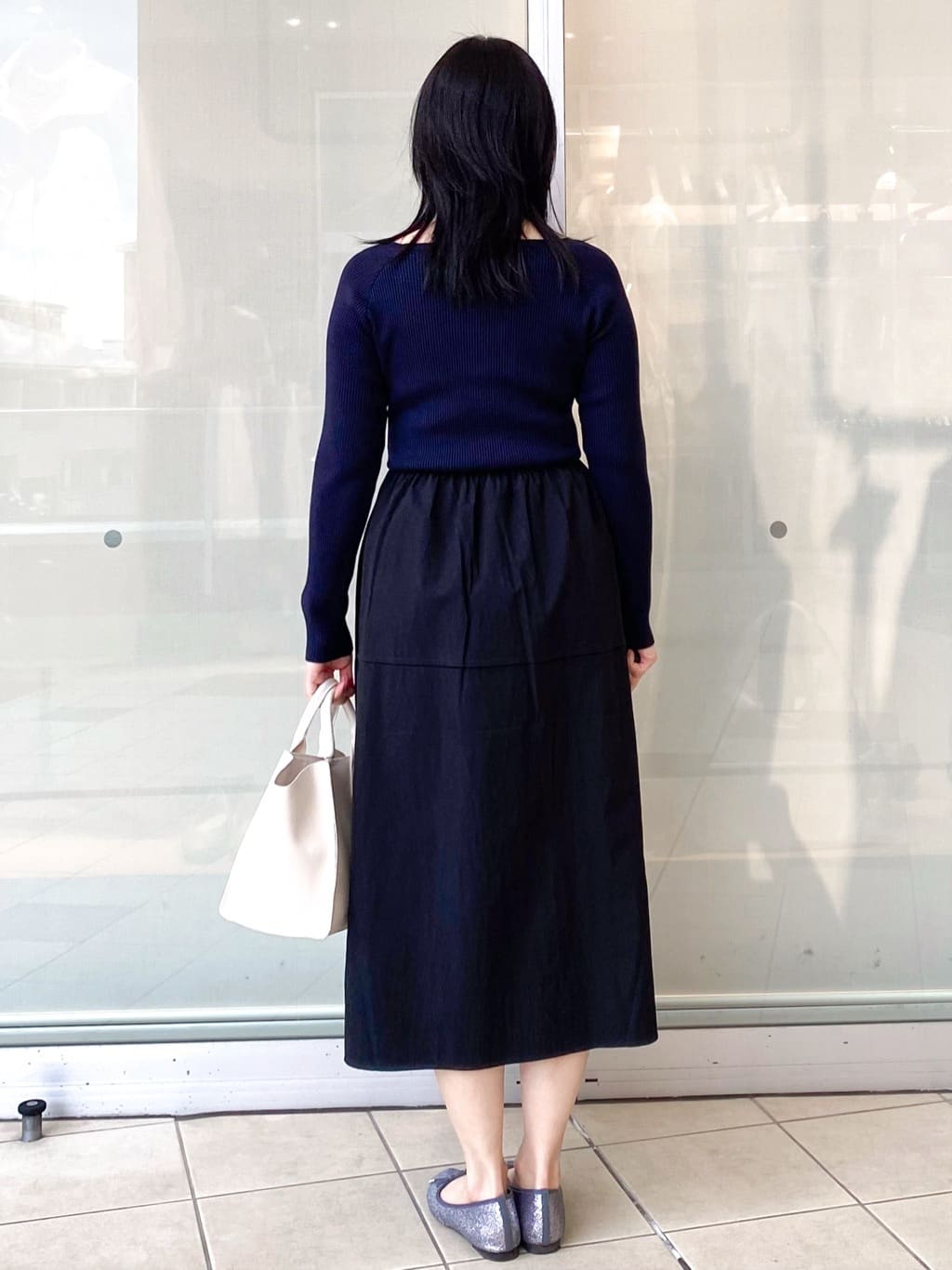 Jeanさんの「OPAQUE.CLIP｜リブニットドッキングワンピース【洗濯機OK】」を使ったコーディネート