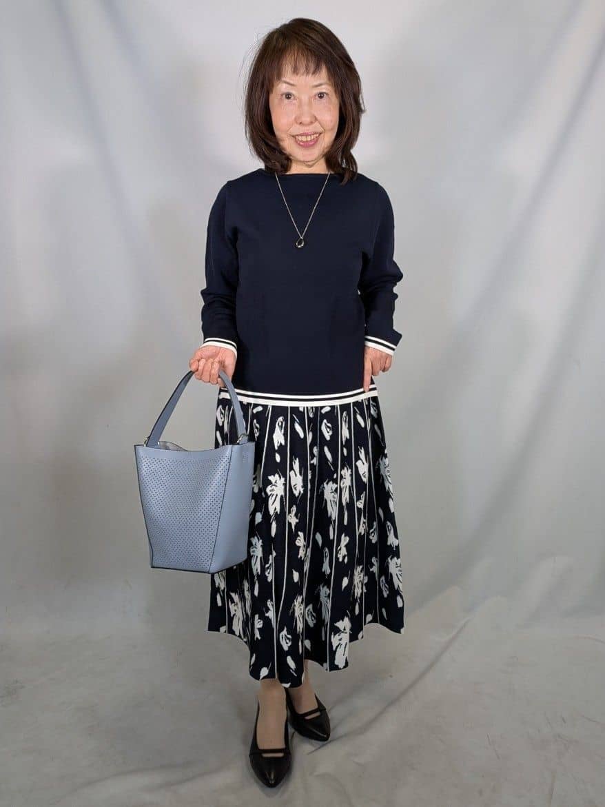 k.kazunoさんの「Reflect｜【セットアップ可】ダブルジャカードニットプルオーバー」を使ったコーディネート