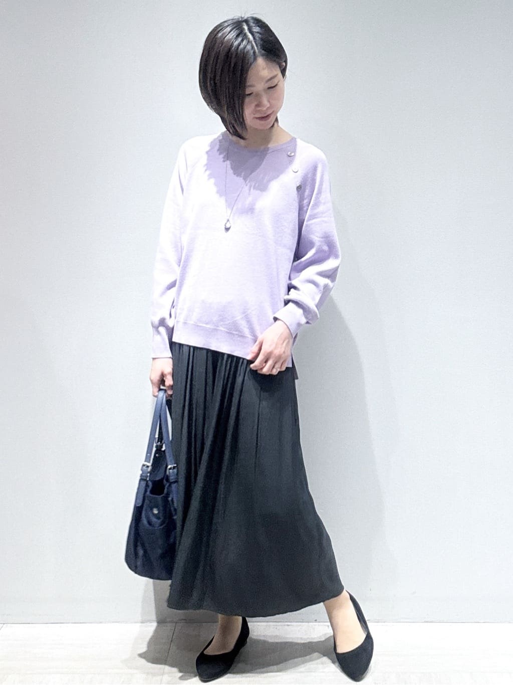 まちこさんの「Reflect｜【ゆったり着られる◎】ラグランスリーブニット」を使ったコーディネート