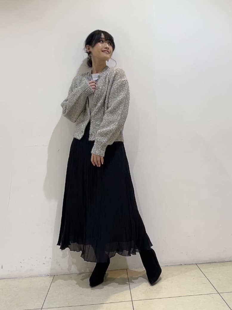 watanabeさんの「UNTITLED｜【ラメ風/着映え】ファンシーヤーン カーディガン」を使ったコーディネート