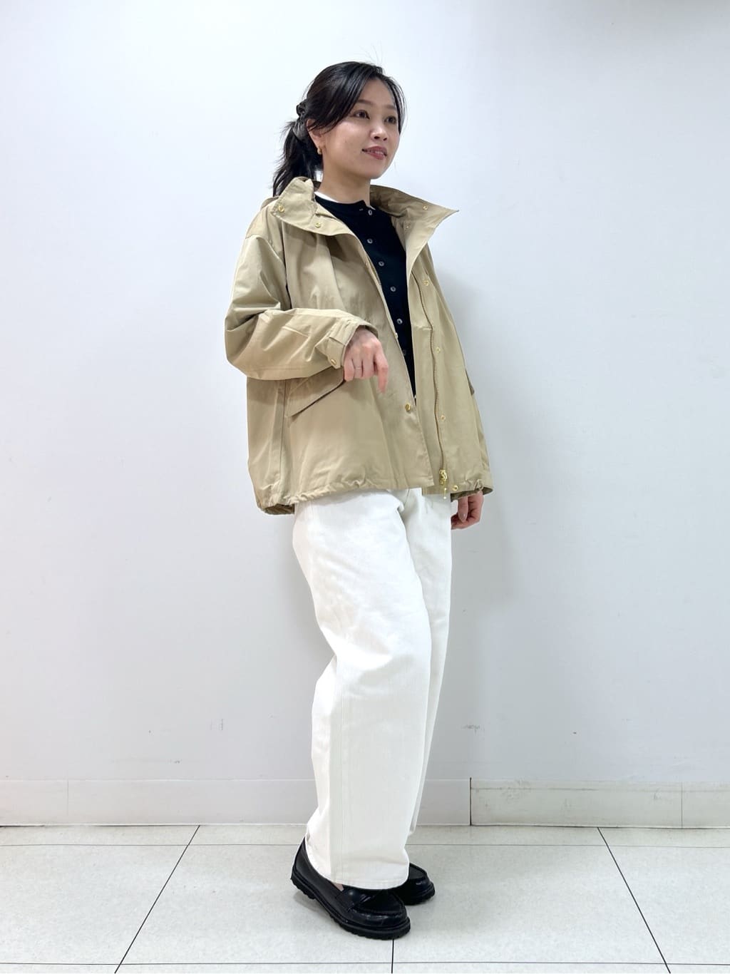 Kaiさんの「Dessin｜【撥水/2WAY】フーディーブルゾン」を使ったコーディネート