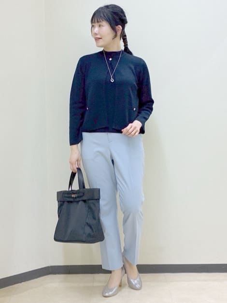  beni_gingerさんの「Reflect｜【選べる5色／アンサンブル可】プチハイネックリブニット」を使ったコーディネート