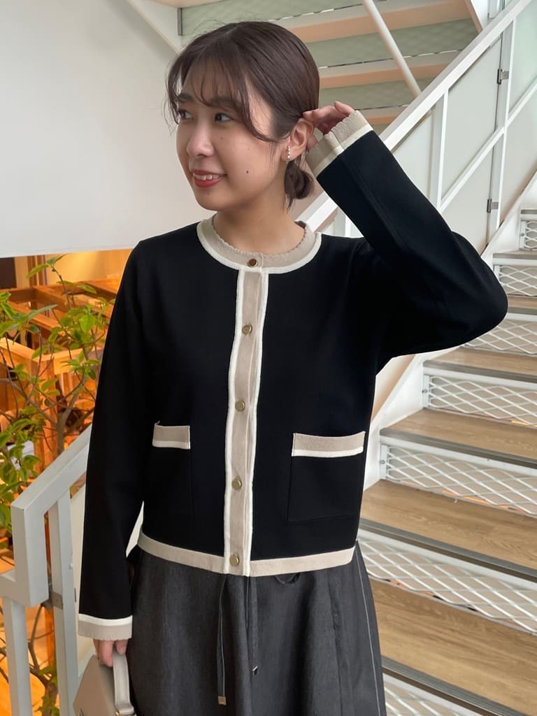 abeさんの「Couture brooch｜【洗える】デニムライク細リボンスカート」を使ったコーディネート