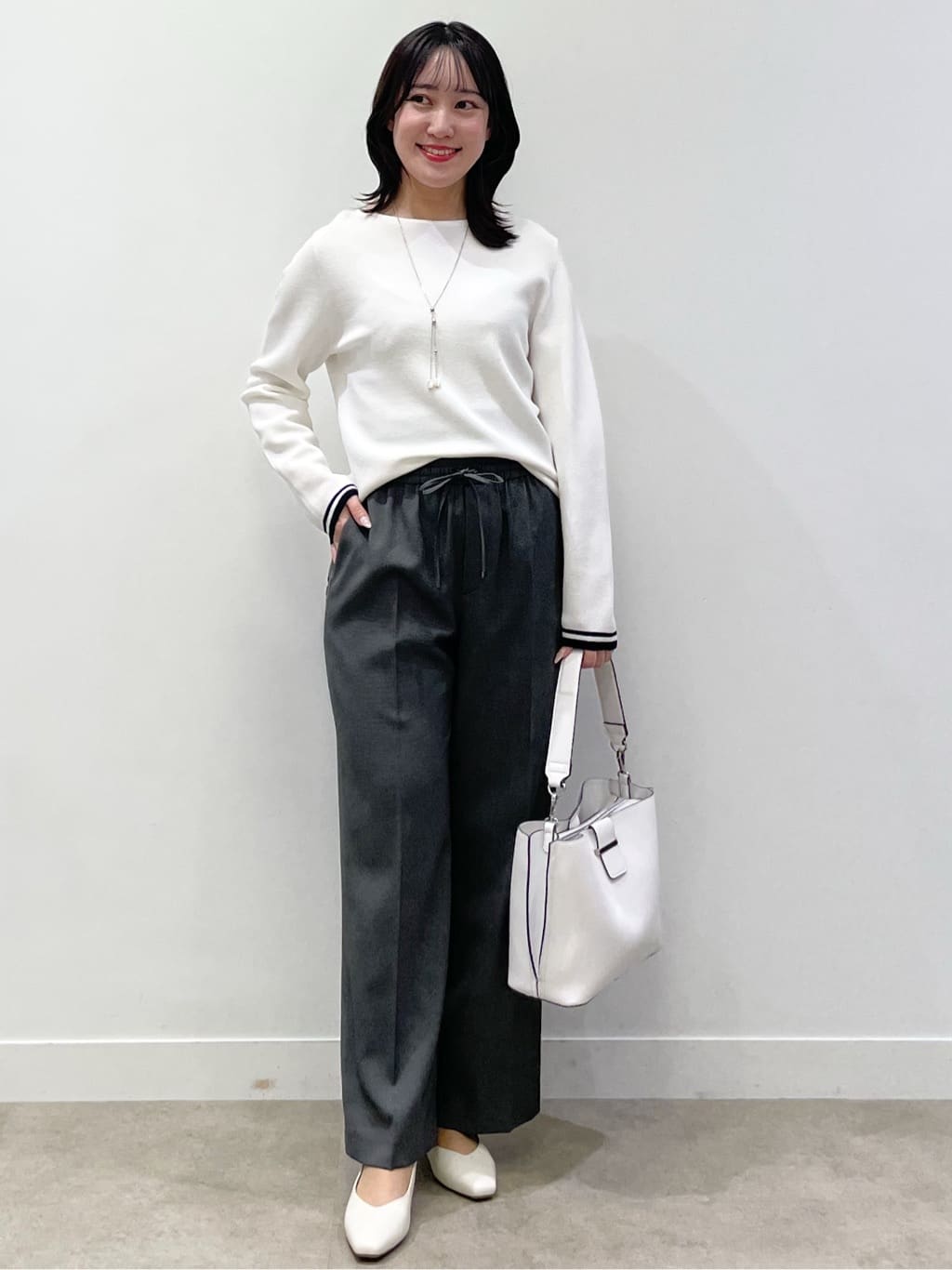 yukariさんの「Reflect｜【セットアップ可】ダブルジャカードニットプルオーバー」を使ったコーディネート