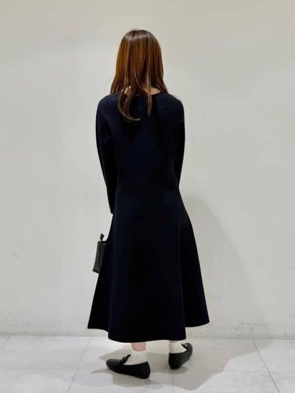 kyokaさんの「UNTITLED｜【洗える/ストレッチ性/フォーマル】ニットワンピース」を使ったコーディネート
