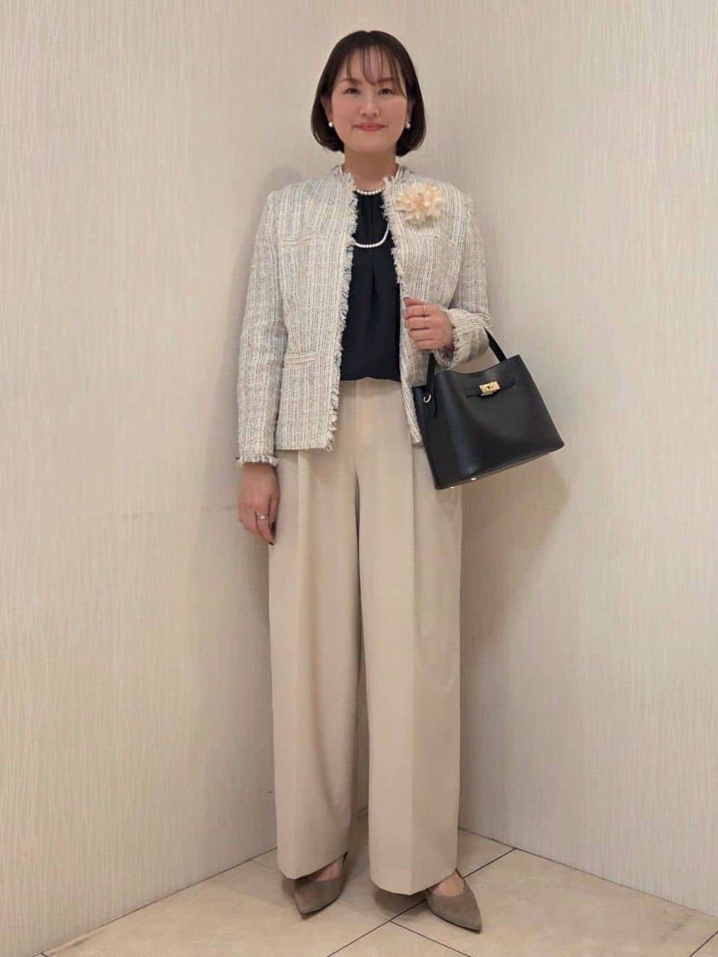 naokoさんの「UNTITLED｜【仕事着/スーツ】ファンシーツイード ジャケット」を使ったコーディネート