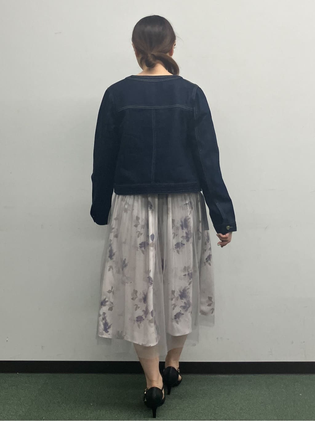 MAYUKIさんの「index｜ミニマルノーカラーデニムジャケット【洗濯機OK】」を使ったコーディネート