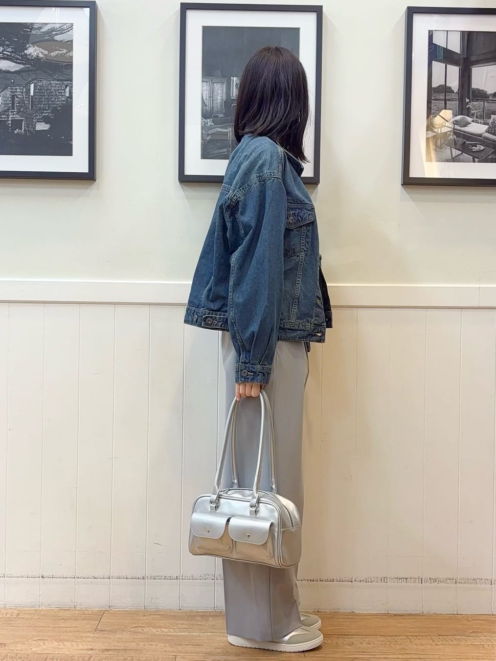 えぬさんの「SHOO･LA･RUE｜【SHOO・LA・RUE DENIM】羽織るだけでこなれる　オーバーサイズデニムジャケット」を使ったコーディネート