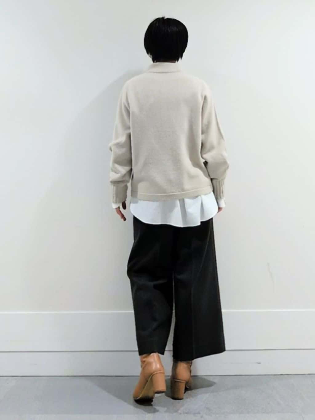 ミズタさんの「UNTITLED｜【洗える】スポンディッシュ ボトルネックニット」を使ったコーディネート