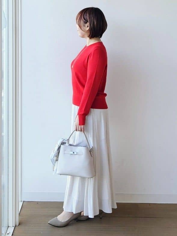 やじまさんの「UNTITLED｜◆【洗える/後ろウエストゴム】ロングスカート」を使ったコーディネート
