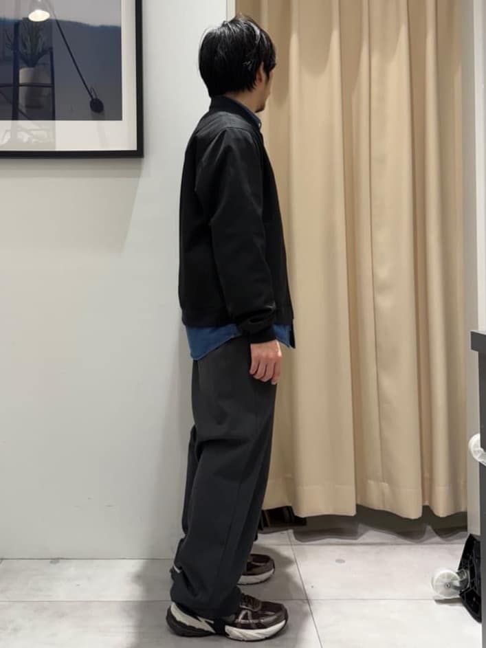 はさんの「THE SHOP TK｜FLEX LINE ストレッチリブブルゾン　ストレッチ/防シワ/マシンウォッシャブル/セットアップ可」を使ったコーディネート