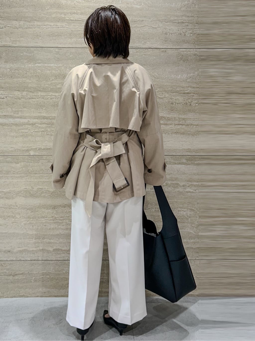 NAMIさんの「OPAQUE.CLIP｜ミドルトレンチコート【洗濯機OK】」を使ったコーディネート