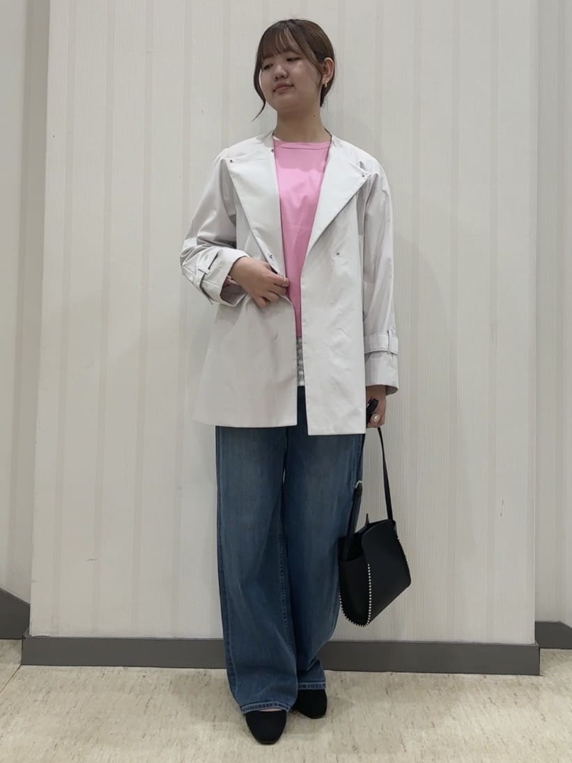 ちひさんの「INDIVI｜【洗える／アンサンブル可能】シンプルデザインニット」を使ったコーディネート