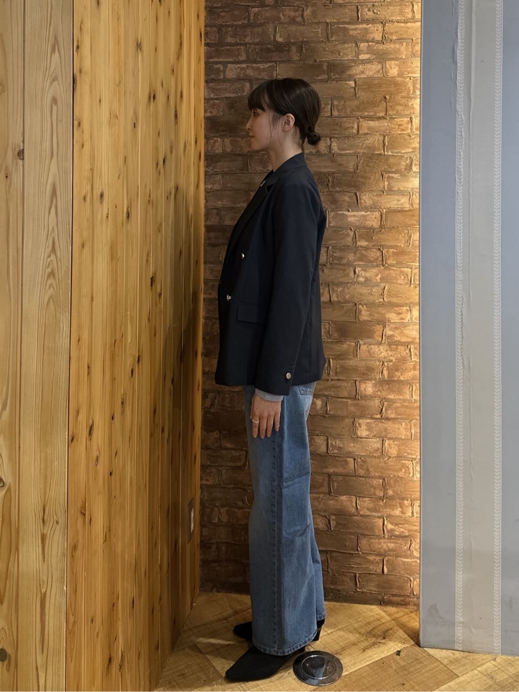 chiiさんの「SHOO･LA･RUE｜【セットアップ可/S-LL/洗濯機可】マニッシュに決まる ダブルブレストジャケット」を使ったコーディネート