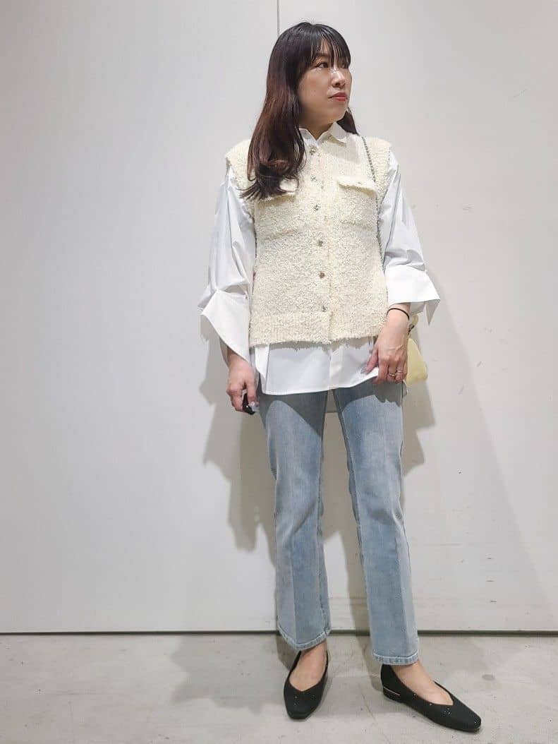 hmさんの「OPAQUE.CLIP｜2WAY変形スリーブシャツ【洗濯機OK】」を使ったコーディネート