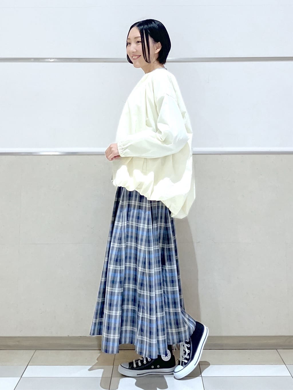 eriko さんの「Dessin｜【洗える】オーガニックコットン裏毛ロゴスウェット」を使ったコーディネート