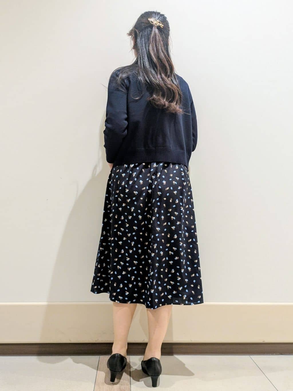 imamiさんの「Reflect｜【セレモニー／通勤／おでかけに◎】フラワープリントボウタイワンピース」を使ったコーディネート