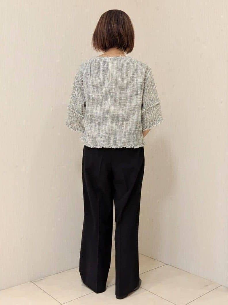 u-macoさんの「UNTITLED｜【洗える/ワイド】ベーシックツータックパンツ」を使ったコーディネート