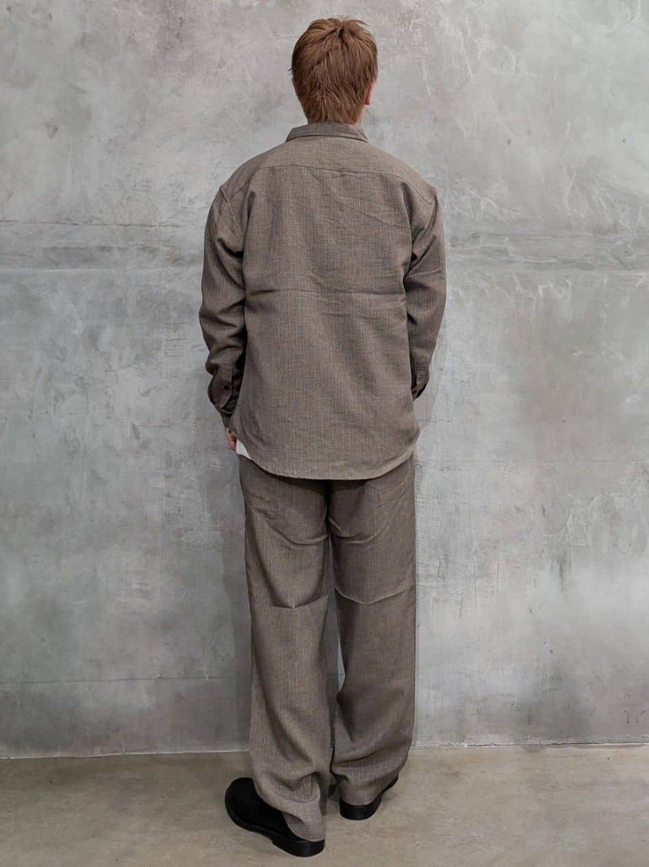 daiさんの「THE SHOP TK｜【LINO FINE】リネンライク 長袖シャツ UVカット/イージーケア/吸水速乾/洗濯機OK」を使ったコーディネート