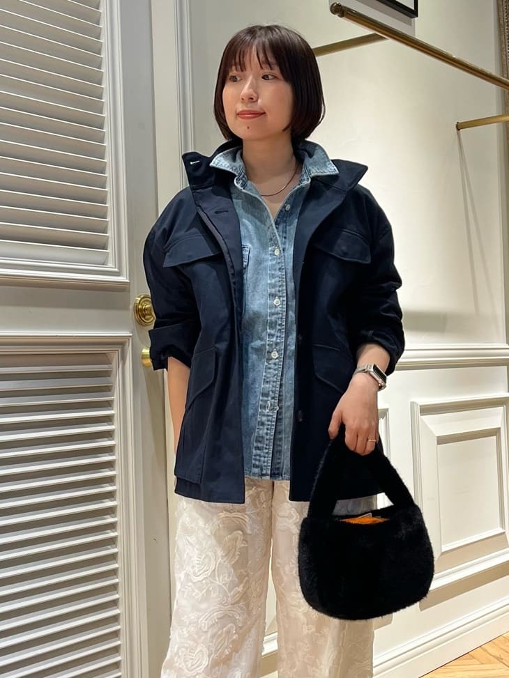 つじ まこさんの「DRESSTERIOR｜【ウォッシャブル】コンパクトコットンミリタリーブルゾン」を使ったコーディネート
