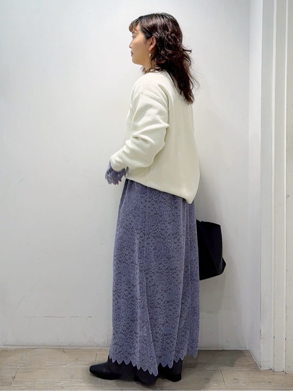 sumicaさんの「OPAQUE.CLIP｜サイド編地切替ニットトップス／セットアップ対応【洗濯機OK】」を使ったコーディネート