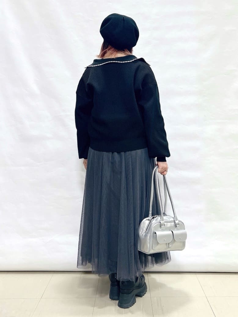 YUIさんの「SHOO･LA･RUE｜襟付きレース風カーディガン」を使ったコーディネート