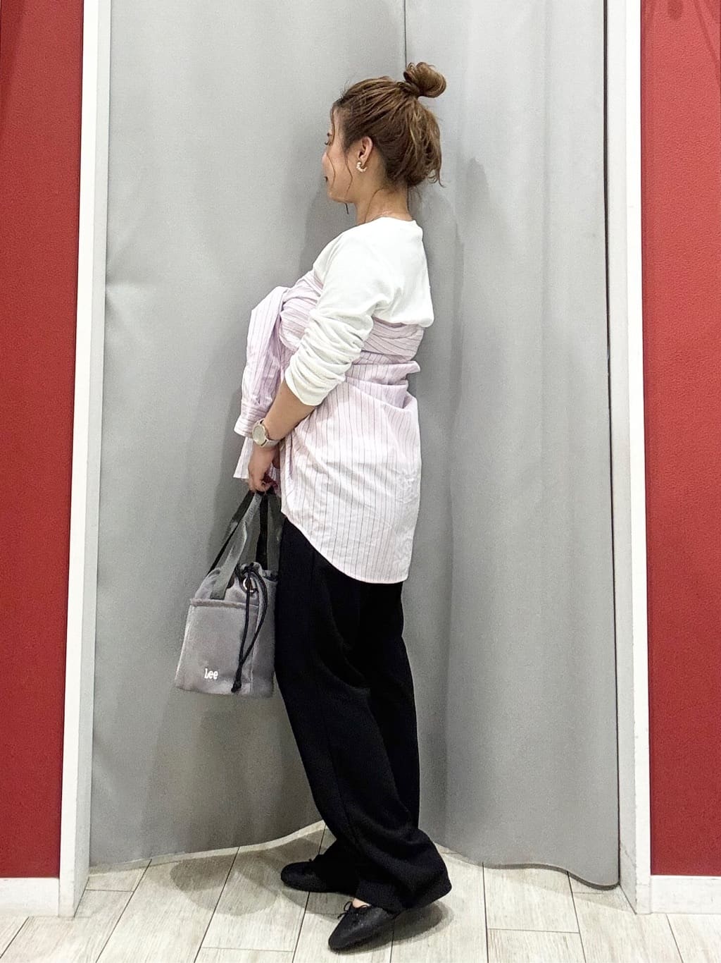 shioさんの「SHOO･LA･RUE｜ベーシック テレコクルーネックインナー」を使ったコーディネート