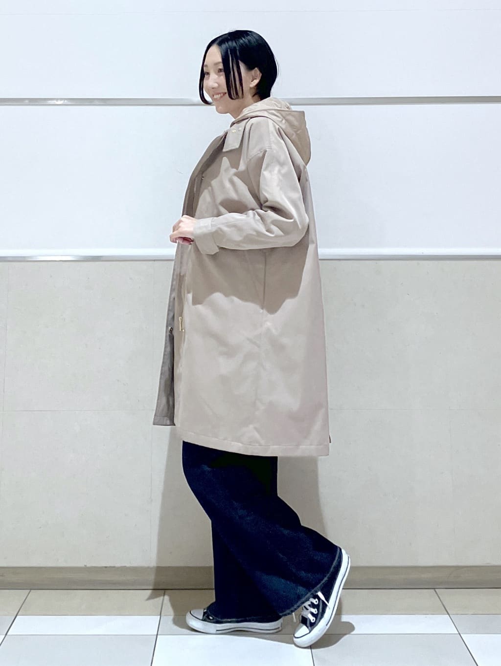 eriko さんの「Dessin｜【4WAY/洗える】ベスト付き中綿キルトコート」を使ったコーディネート